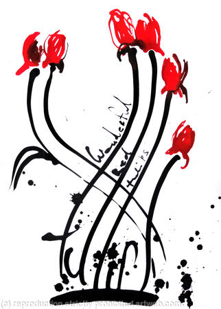 Wonderful Red Tulips