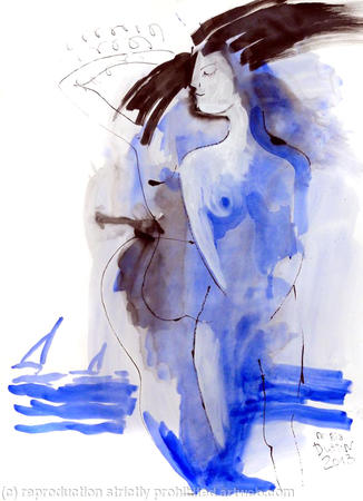 The Black Sea Midnight Bathing