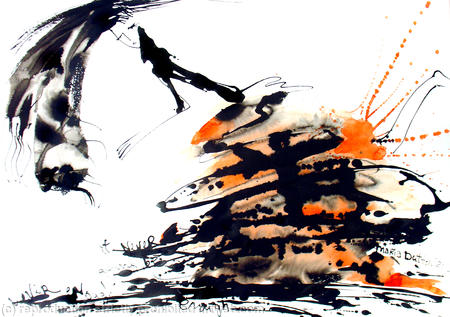 Girl In an Orange Skirt