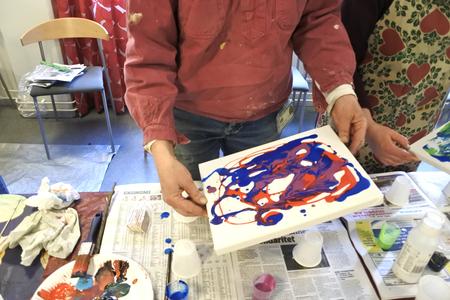 Intuitive painting workshop. Experiments