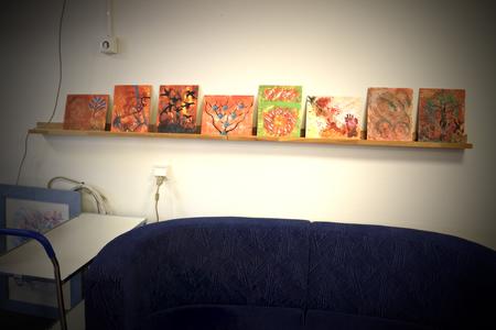 Students' works. Intuitive painting