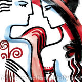 Hats and Wings 1 (series of 3 canvases)