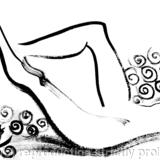 Girl with Coffee and Blanket