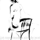 Model with a Chair