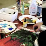 Intuitive painting workshop. Fluid acrylic