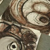 Charcoal drawings. Intuitive art class