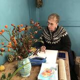 Sandra in the blue corner!