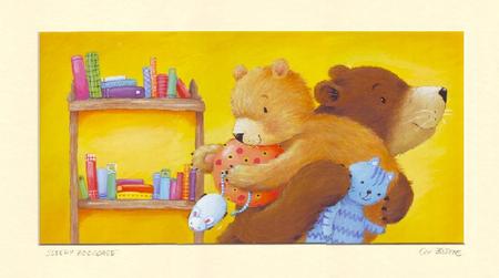 Sleepy Bookcase (from 'Sleepy Me') signed and mounted