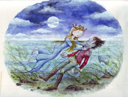 She tried to keep his head above the water