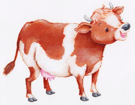 C is for Cow (from animal alphabet / Ali Ink)