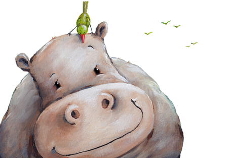 Friendly hippo