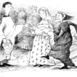 The Light Princess bw illustration