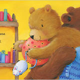 A spread from board book, 'Sleepy Me' by Marni McGee