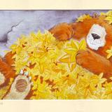 Warm, starry bed (from Gruff The Grump) signed and mounted