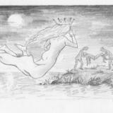 The prince is taken from the shore