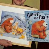 Exhibiting a painting from 'Gruff The Grump'