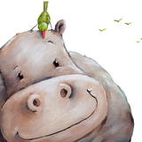Friendly hippo