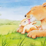 Lioness and cub