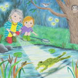 From 'Croaky and the Green Boots' by Lynne Williams Reckman 2023