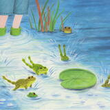 From 'Croaky and The Green Boots' by Lynne Williams Reckman, 2023