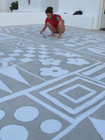 Outdoor rugs painting