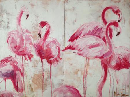 A danca dos flamingos