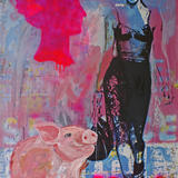 girl with pig