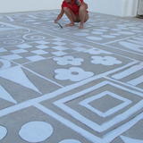 Outdoor rugs painting