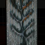 black and blue plant form (2015)