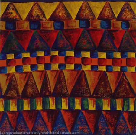 geometric stripe with drybrush 4526