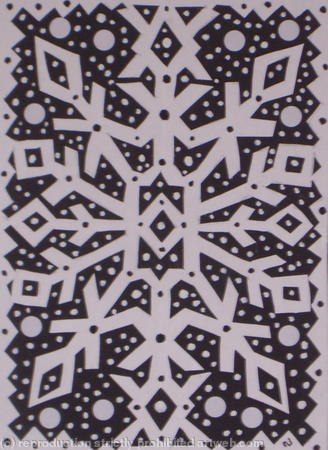 Snowflake Card Design 4761