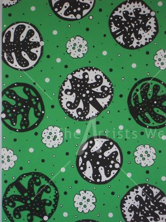 Christmas Tree Wrap with green B/G 4765