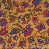 Floral a/o on tangerine b/g