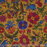 all-over rich floral with yellow spot and ochre b/g