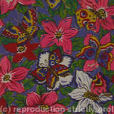 butterflies and flowers with blue b/g 4537