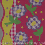 Gingham Check Floral Card 4750