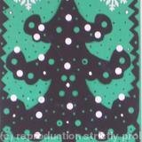 Christmas Tree Card with green b/g