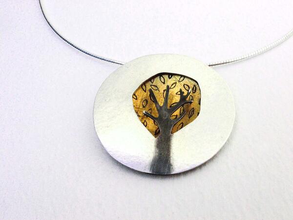 gold dome tree pendant £182