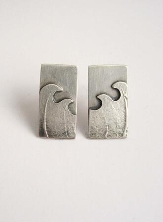wave stud earrings £58