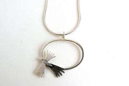 small oval sunbird pendant £90