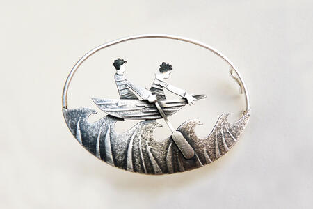 over the seas brooch £180