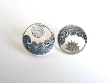 sun and moon studs £68