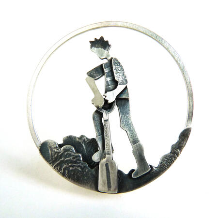 Digging brooch £200