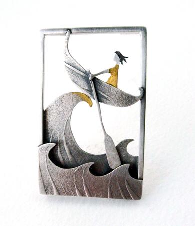 Crest of a wave brooch £200