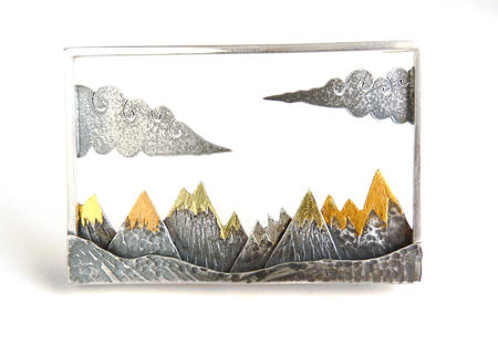 Mountain range brooch £220