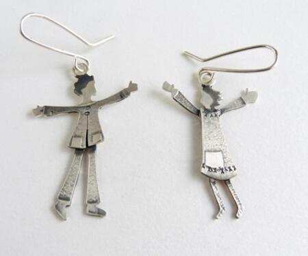 Greeting people earrings £136