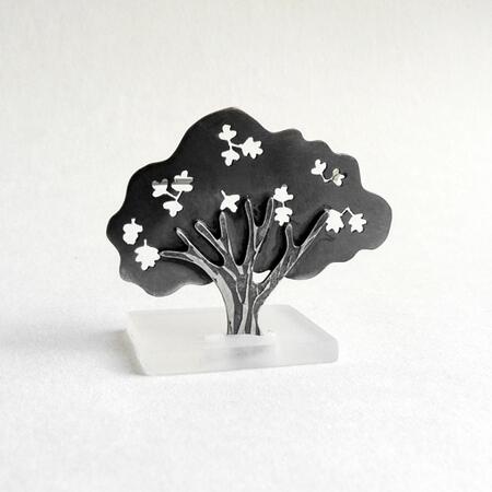 hawthorn tree brooch with perspex stand £118