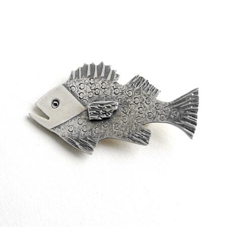 bass brooch £100