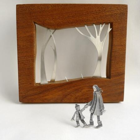 woodland adventures -silver brooch