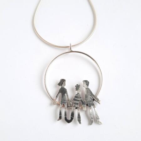 family bubble pendant (3 people) £160